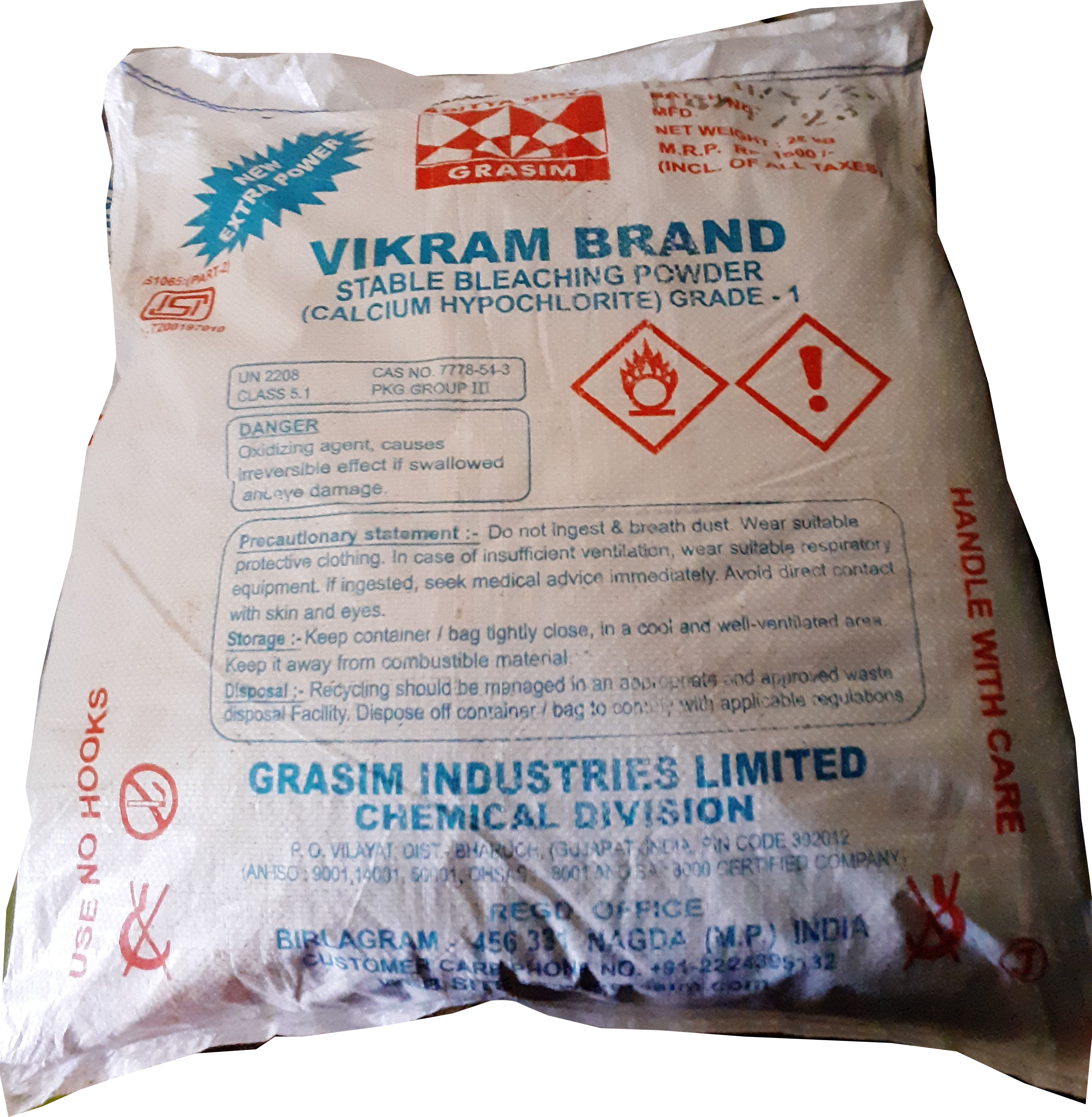 Bleaching Powder 25 kg (Aditya birla Vikram brand)